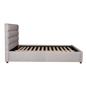 Takio Queen Bed Light Grey