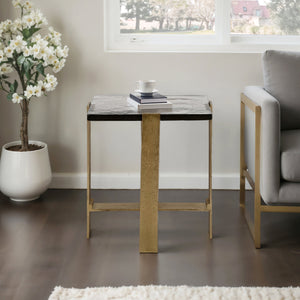 24" Kelpine Tall Gold Accent Table