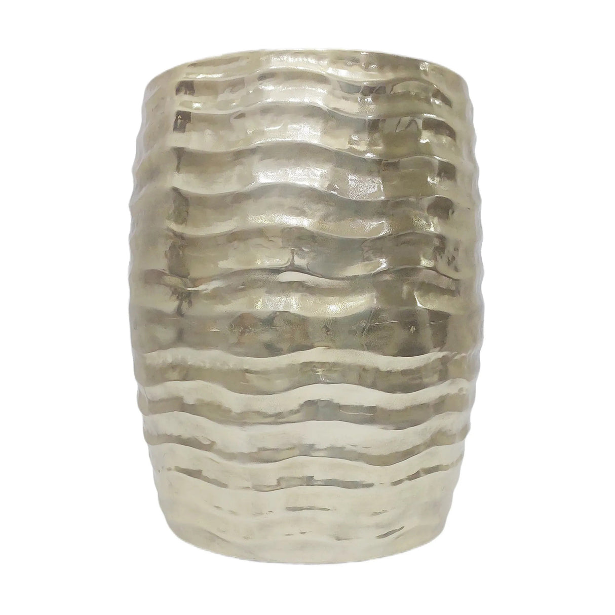 19" Watford Gold Wavy Drum Table