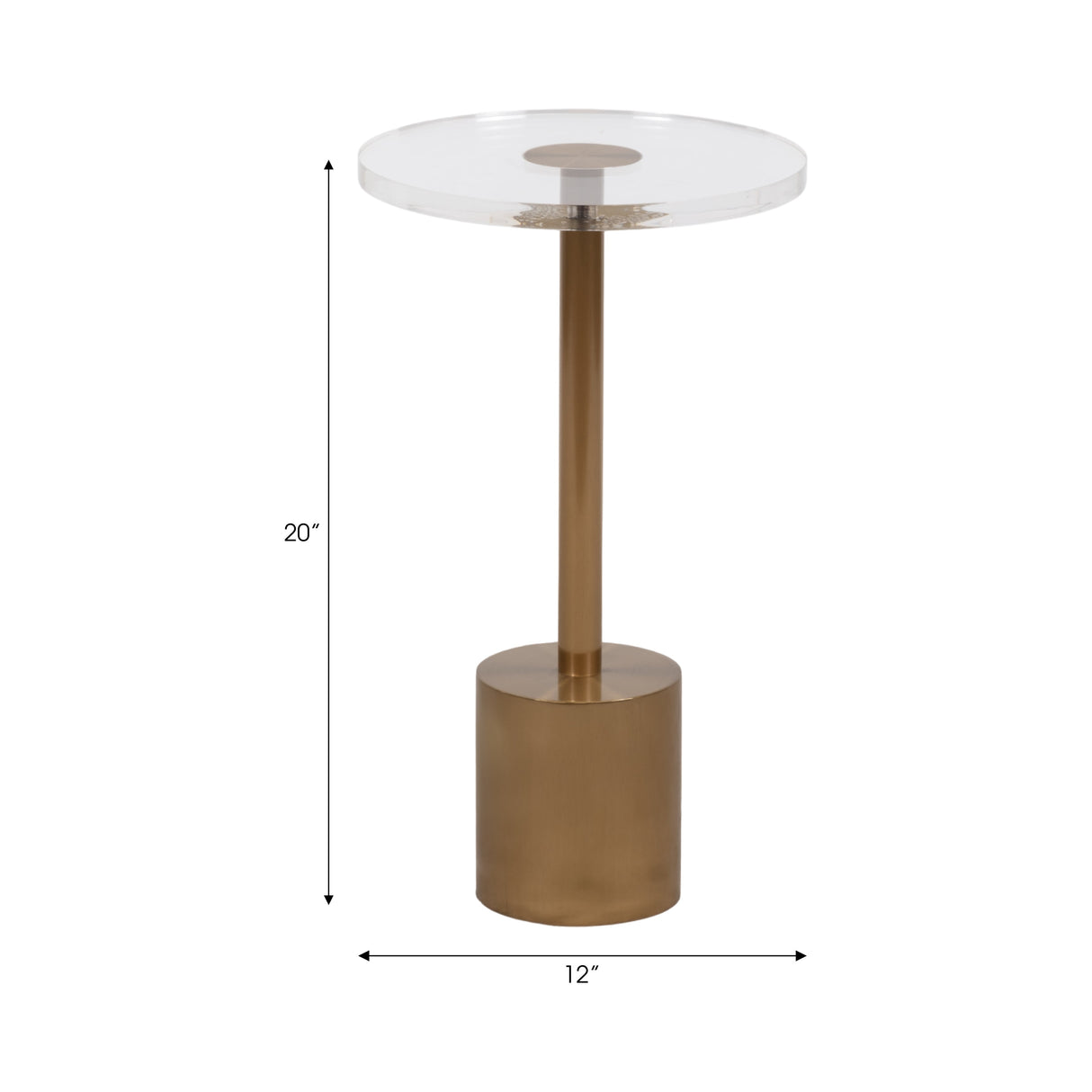 21" Talia Acrylic Accent Table