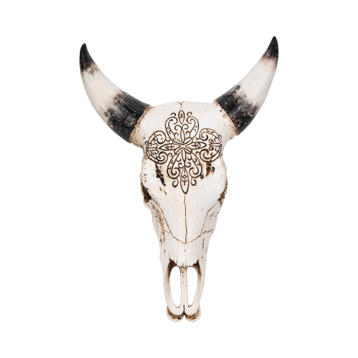 19" Western Bull Skull, Brown