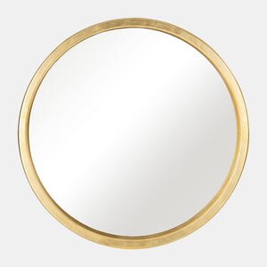 47X47,  GOLD CIRCLE MIRROR