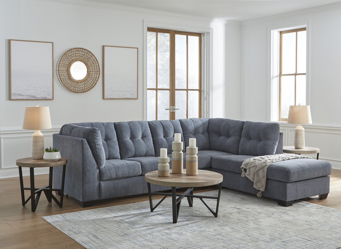 Marleton Blue Raf Sectional