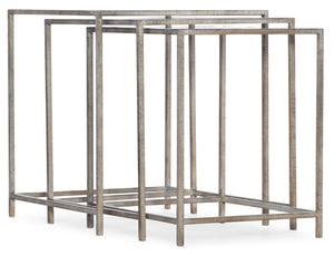 Wavecrest Metal and Glass Nesting Tables