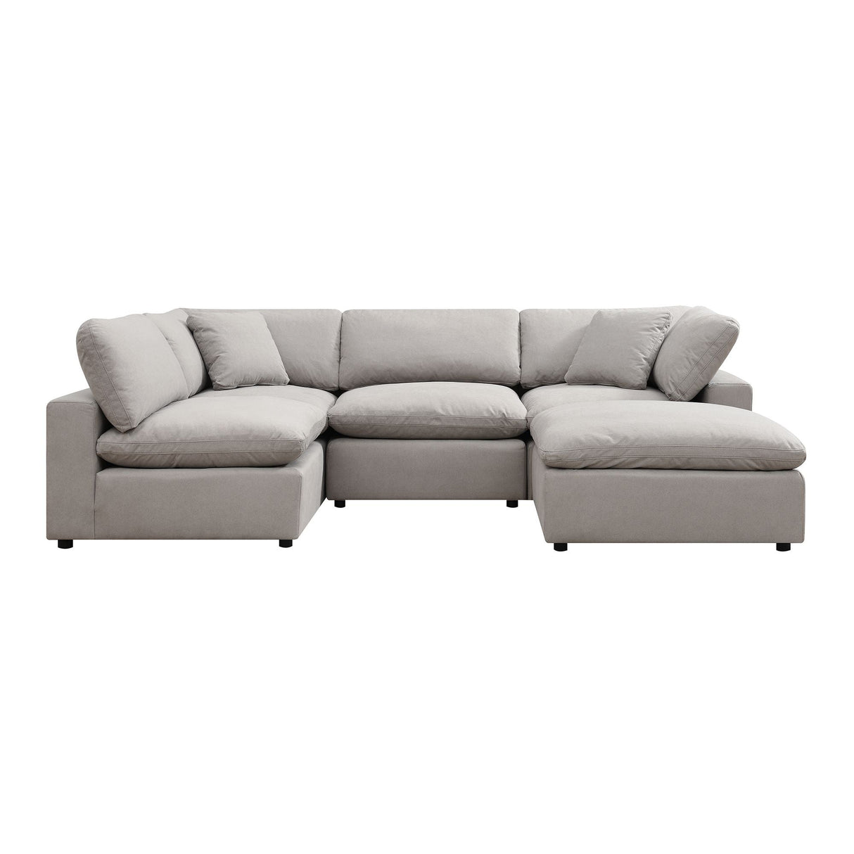 Cloud 9 Light Grey Living Room 3-Piece Sectional