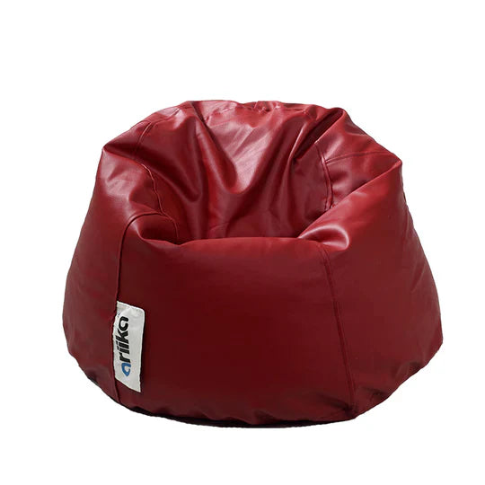 Small Puff Puff Leather Bean Bag