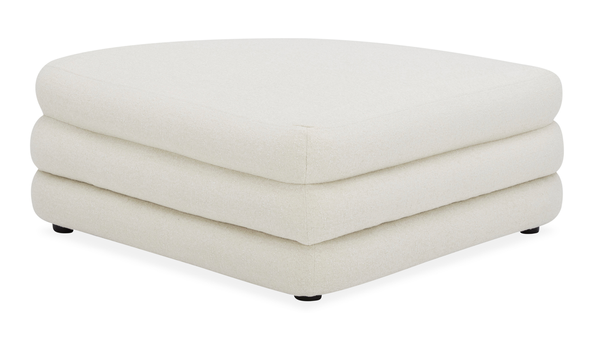 Lowtide Curved Ottoman Warm White