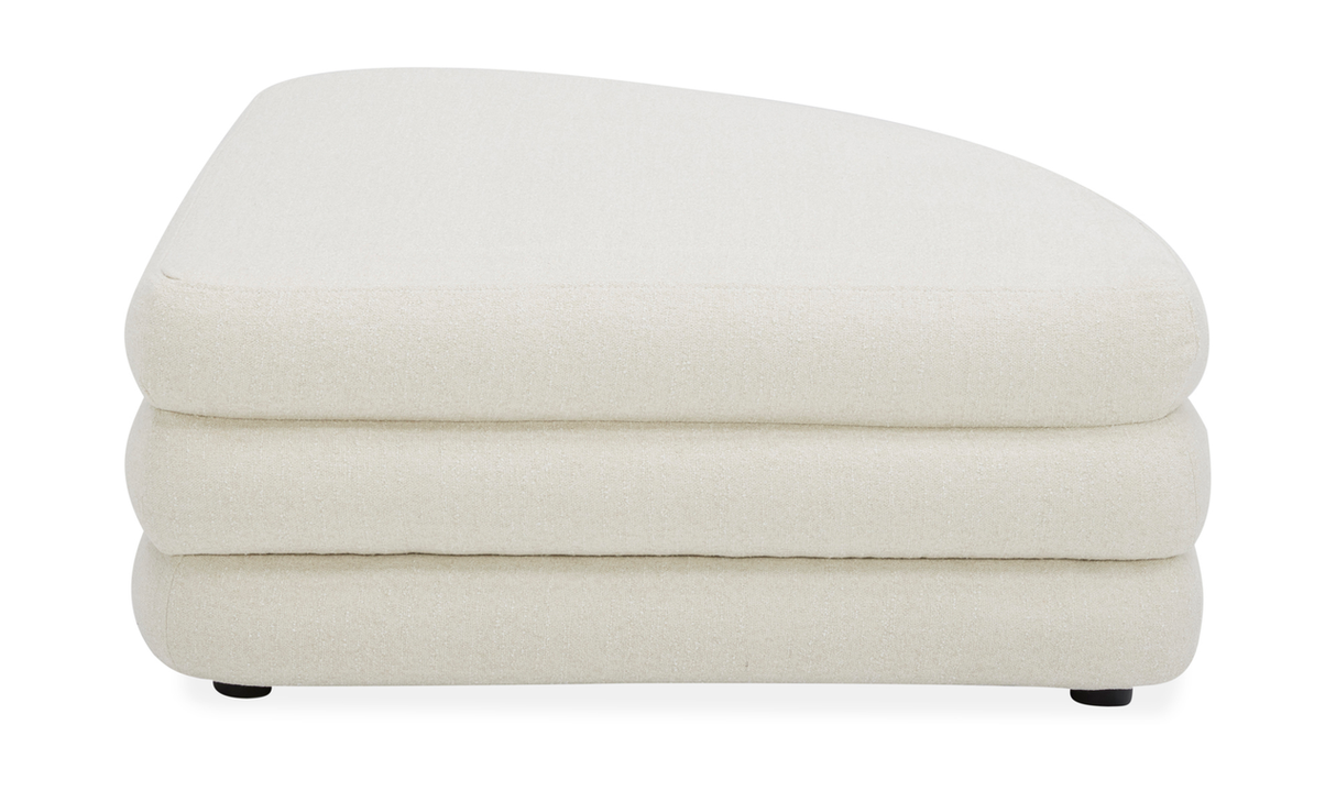 Lowtide Curved Ottoman Warm White