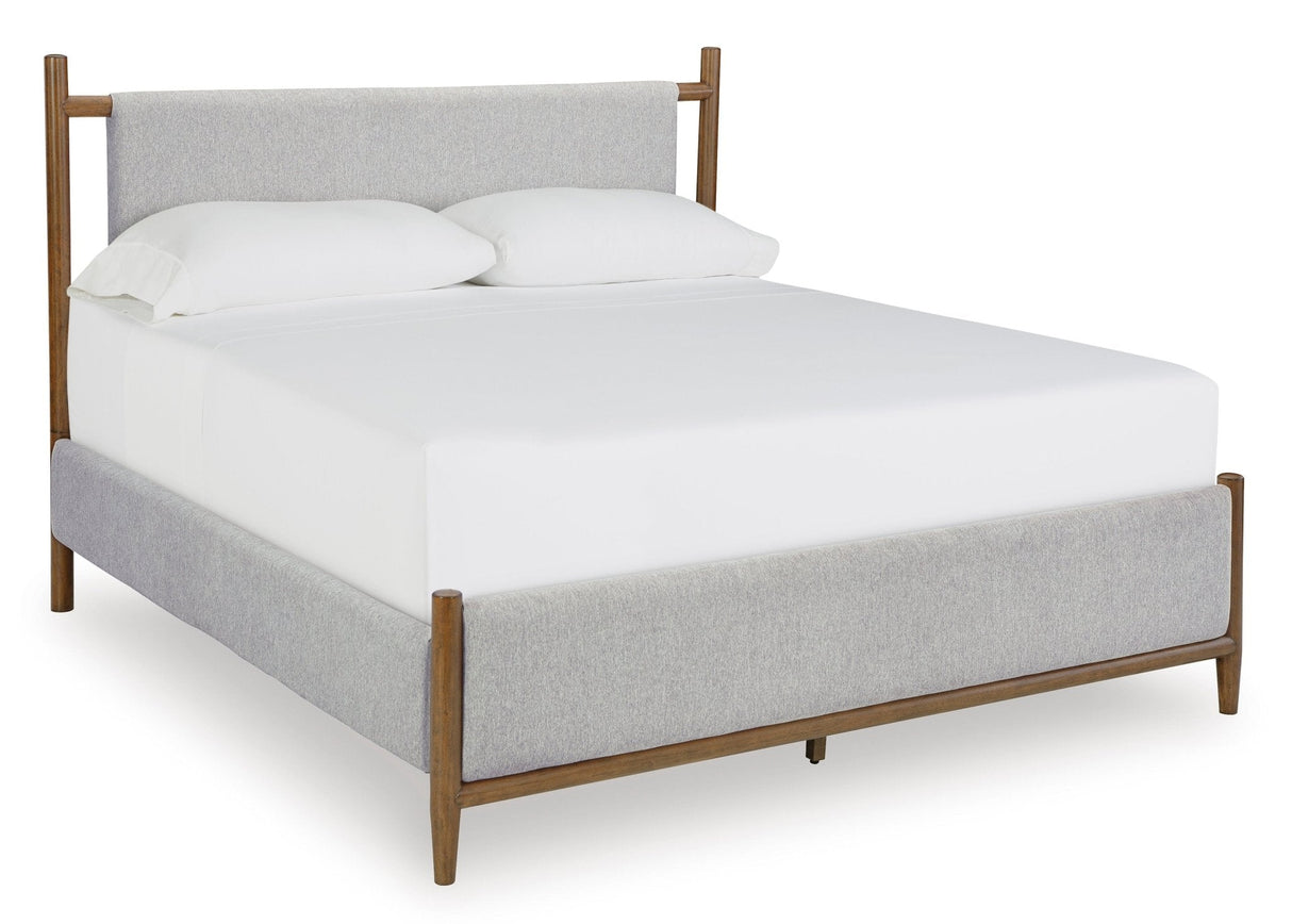 Lyncott King Upholstered HB/FB/Roll Slats