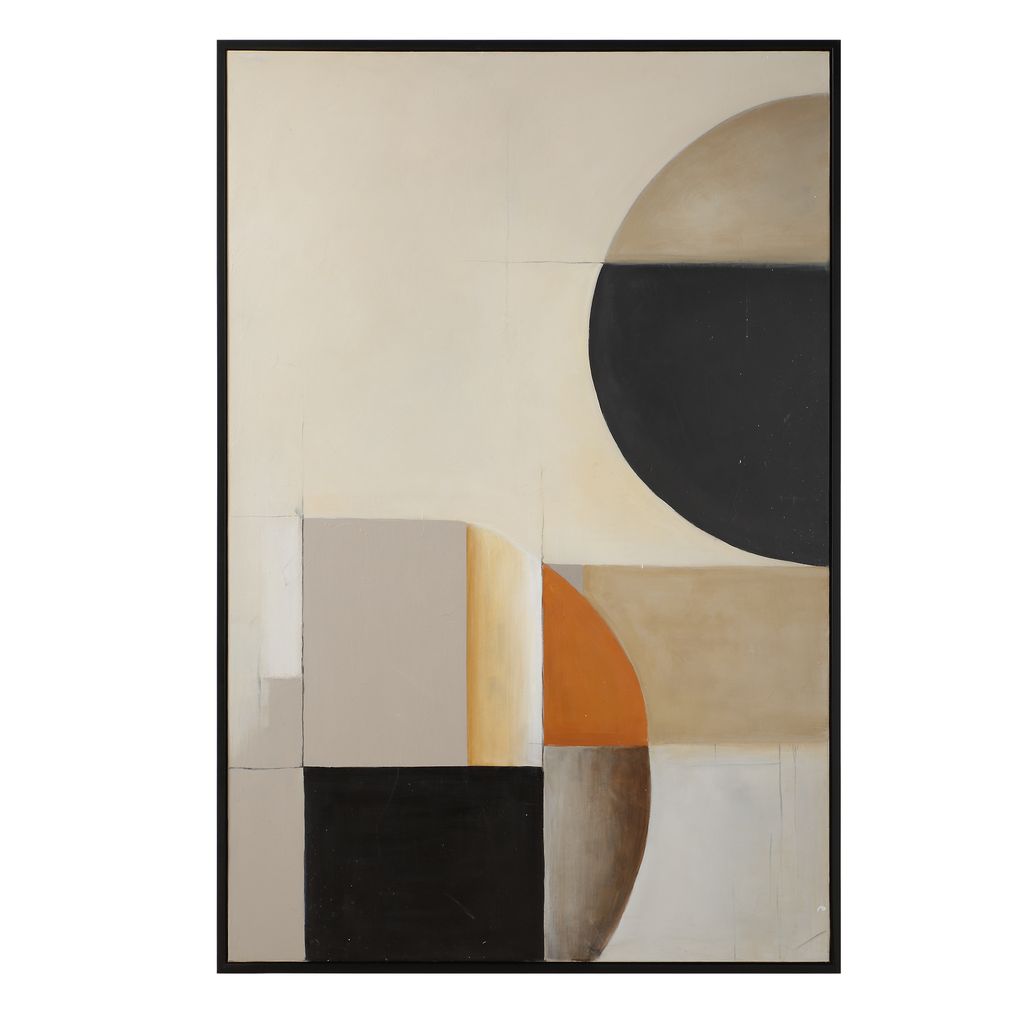 ABSTRACT SHAPES II Hand Painted Canvas