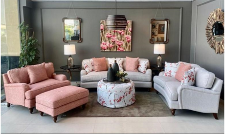 Christi Linen Sofa Set