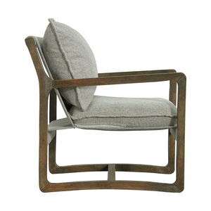 Spitfire Wood Trim Chair In Mekinney Charcoal