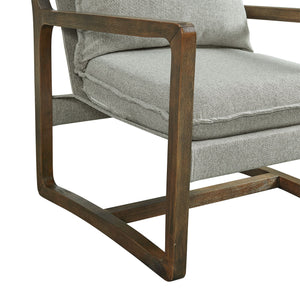 Spitfire Wood Trim Chair In Mekinney Charcoal