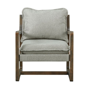 Spitfire Wood Trim Chair In Mekinney Charcoal