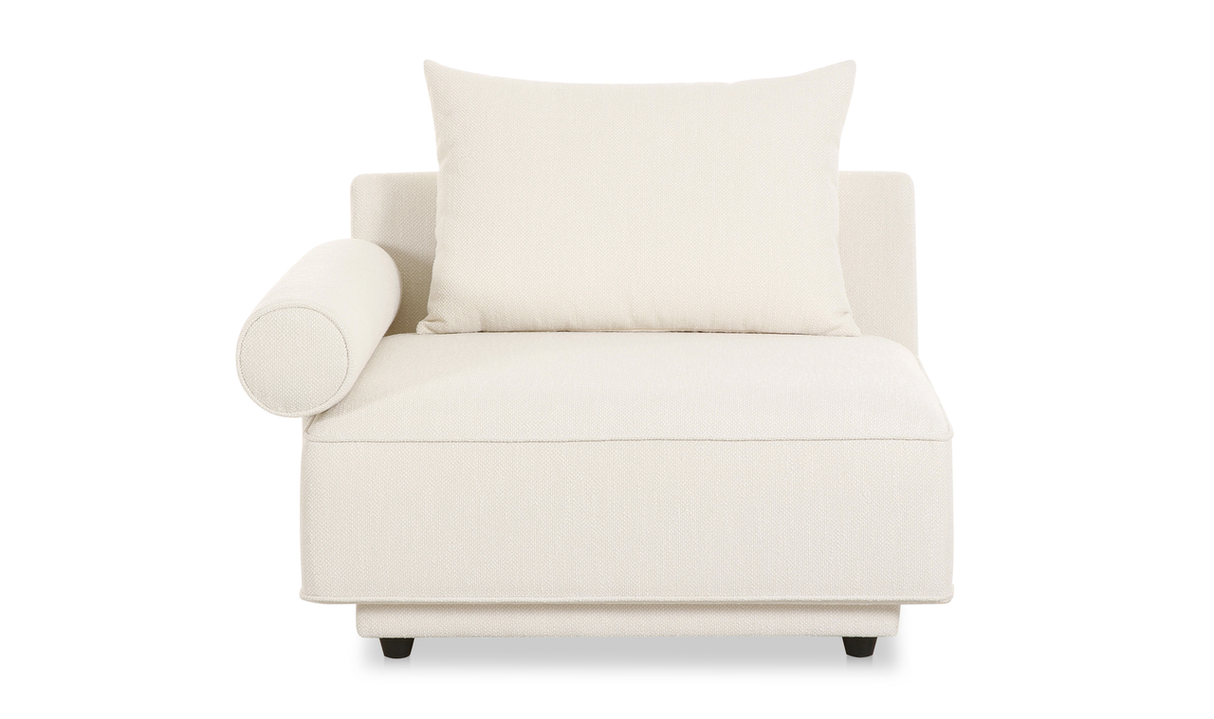 Rosello Left Arm Facing Chair White