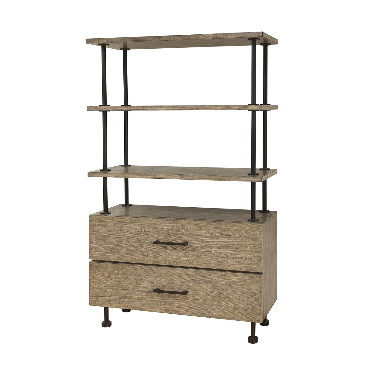 Industrial Two Drawer Etagere