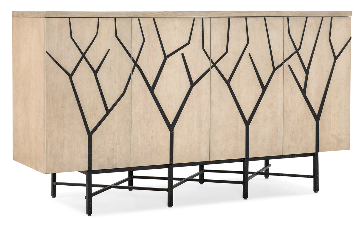 Melange Branched Four Door Entertainment Credenza