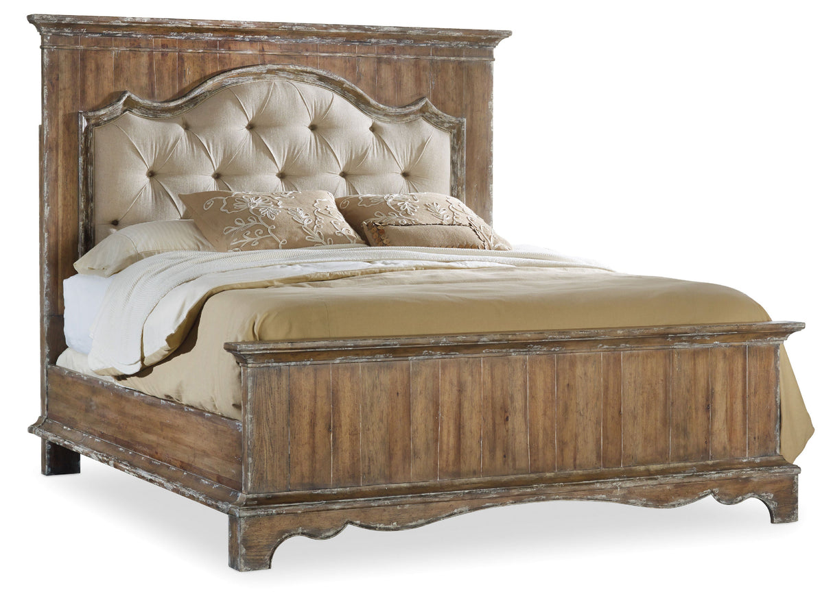 5/0 Upholstered Mantle Panel Bed