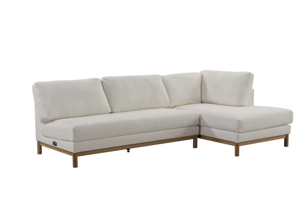 Hargrove Beige Sectional Left Chaise