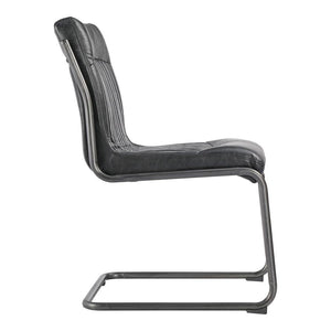 Ansel Dining Chair Onyx Black Leather-M2