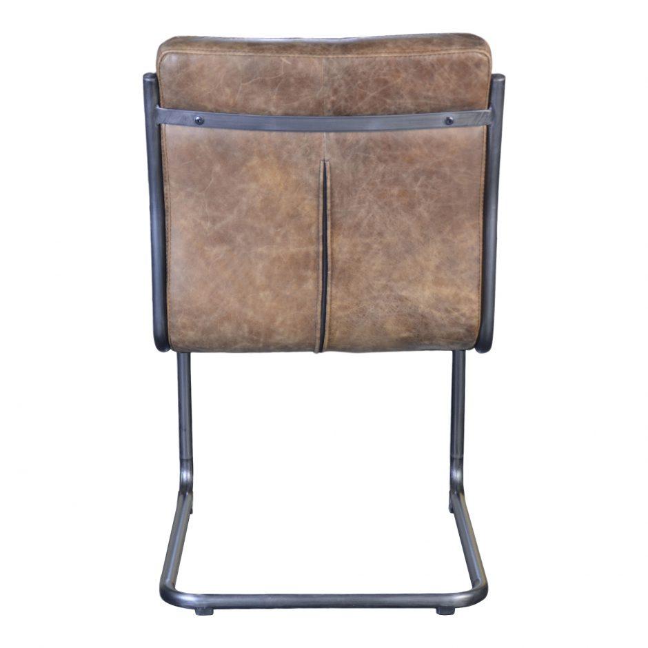 Ansel Dining Chair Grazed Brown Leather-M2