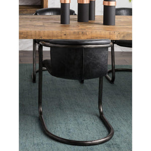 Freeman Dining Chair Onyx Black Leather -M2