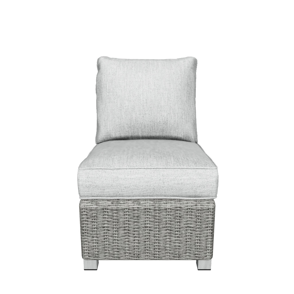 Naples Beach Armless Chair with Cushion