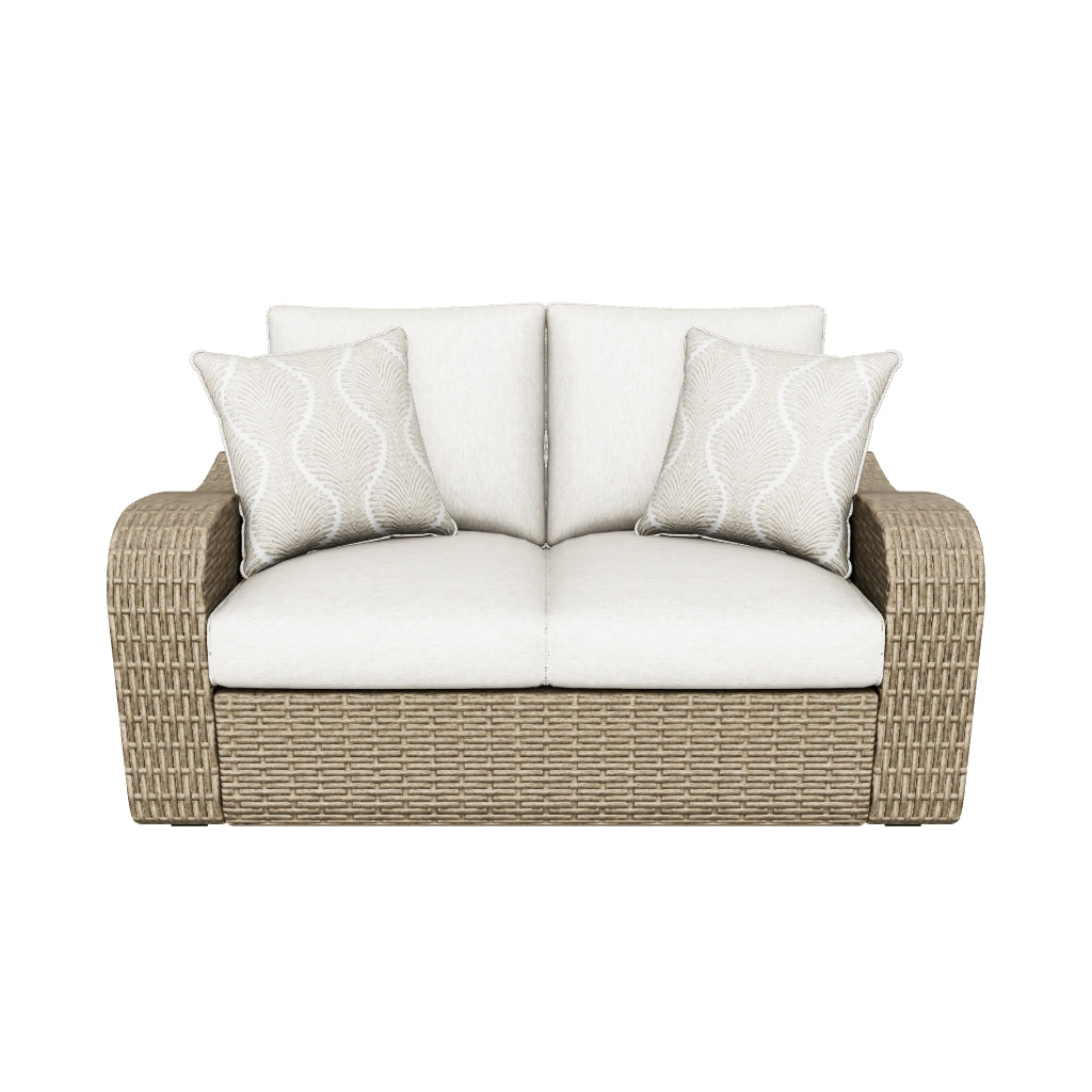 Sandy Bloom Outdoor Loveseat with Cushion