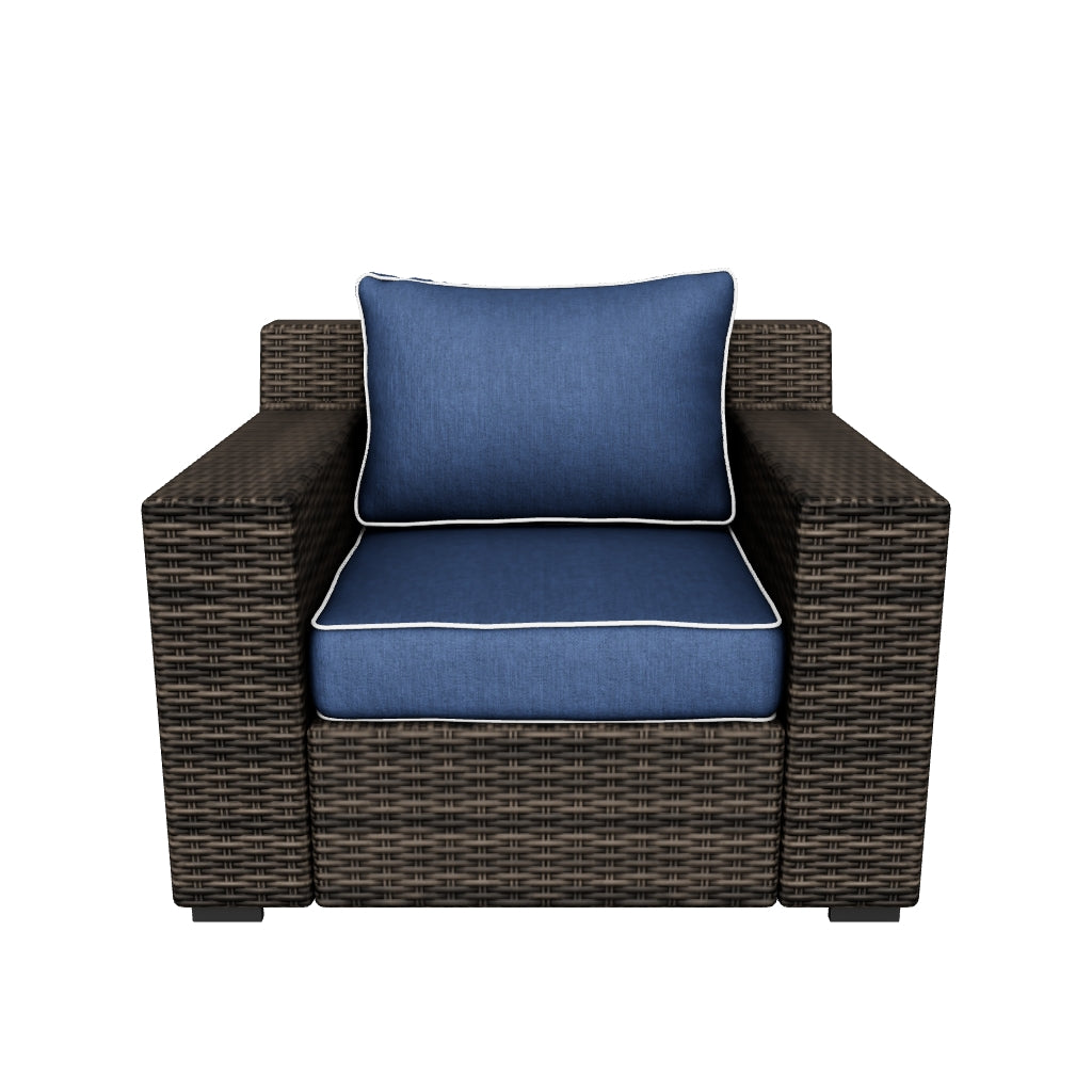 LOUNGE CHAIR W/CUSHION (1/CN)