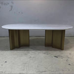 Oval Marble Dining Table -8 Persons