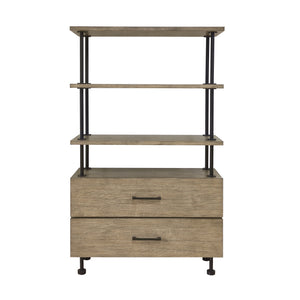 Industrial Two Drawer Etagere