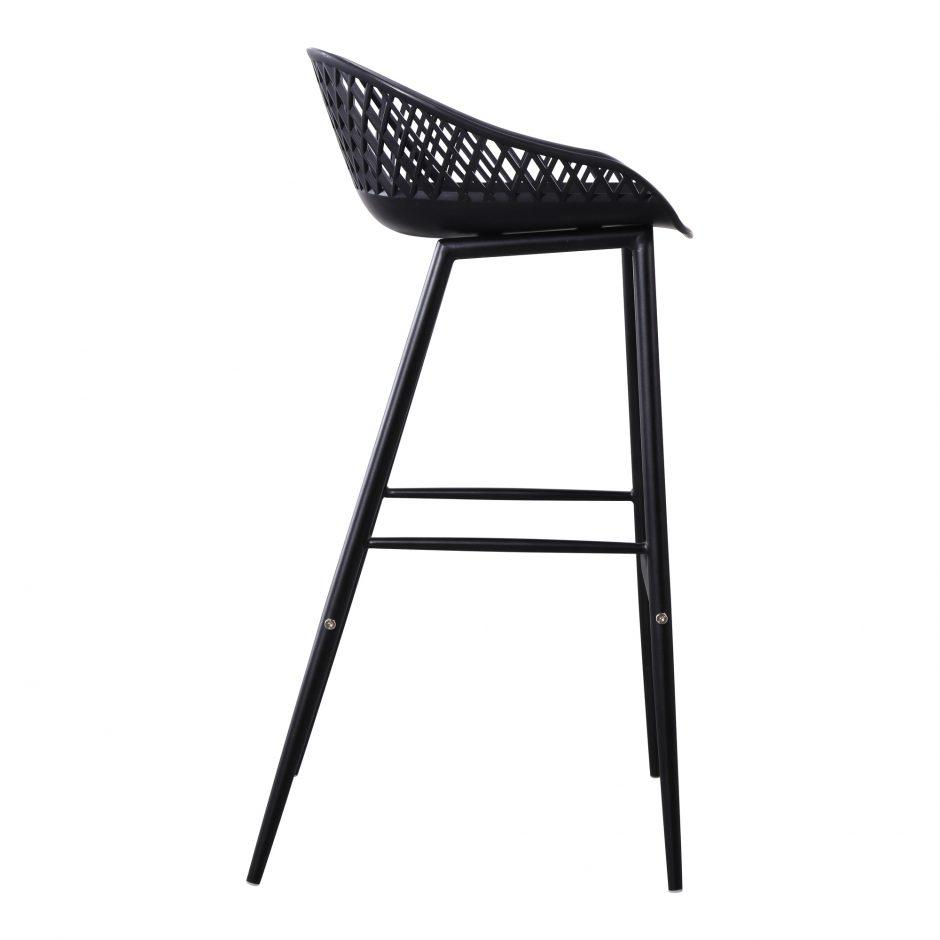 Piazza Outdoor Barstool Black-M2