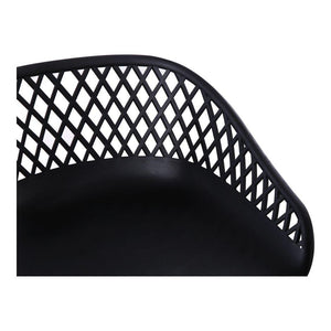 Piazza Outdoor Barstool Black-M2