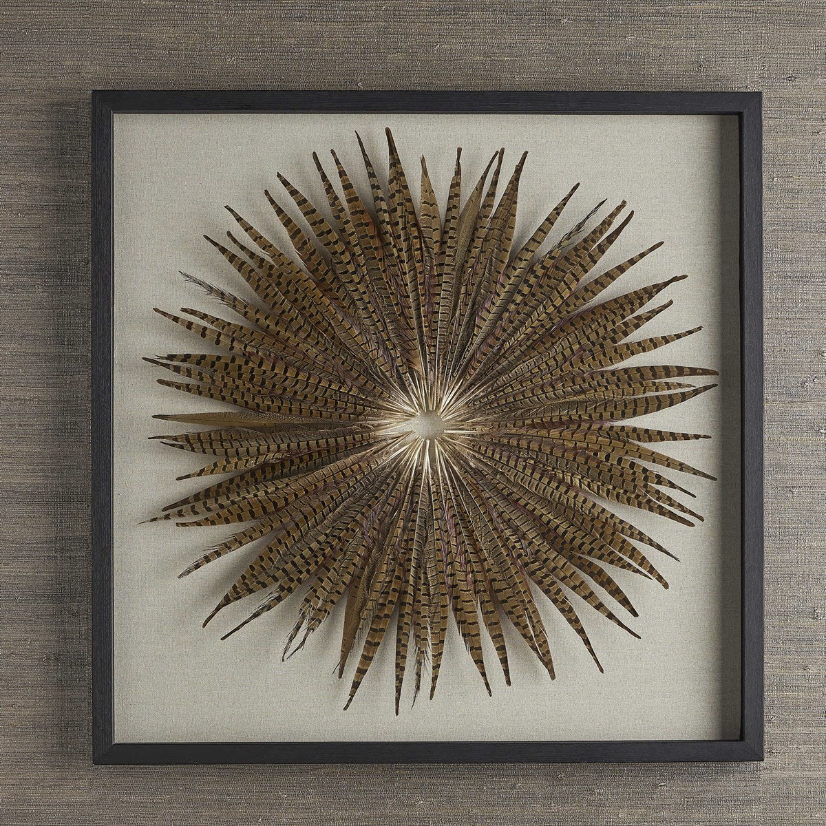 Feather Burst Shadow Box