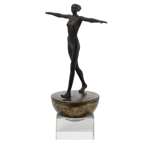 Woman Finding Balance Sculpture