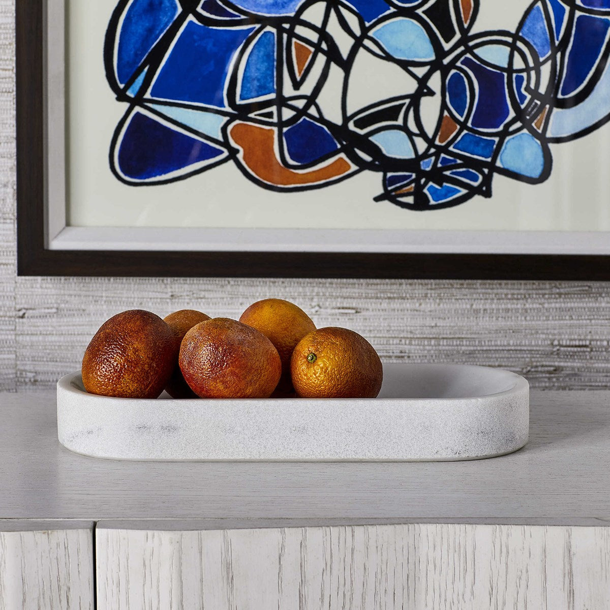 Big Pill Bowl/Tray - White Marble