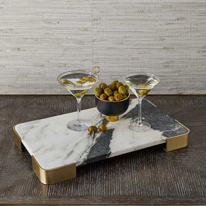 Elevated Tray/Plateau - Panda Marble Medium