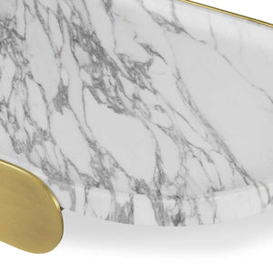 Lozenge Tray Arabescato Marble