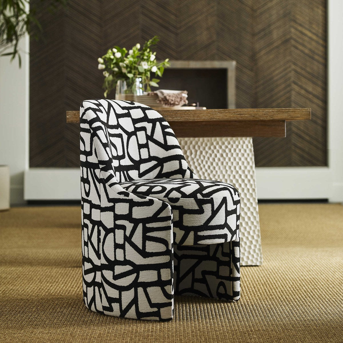 Cozy Capsule Dining Chair - Squiggle