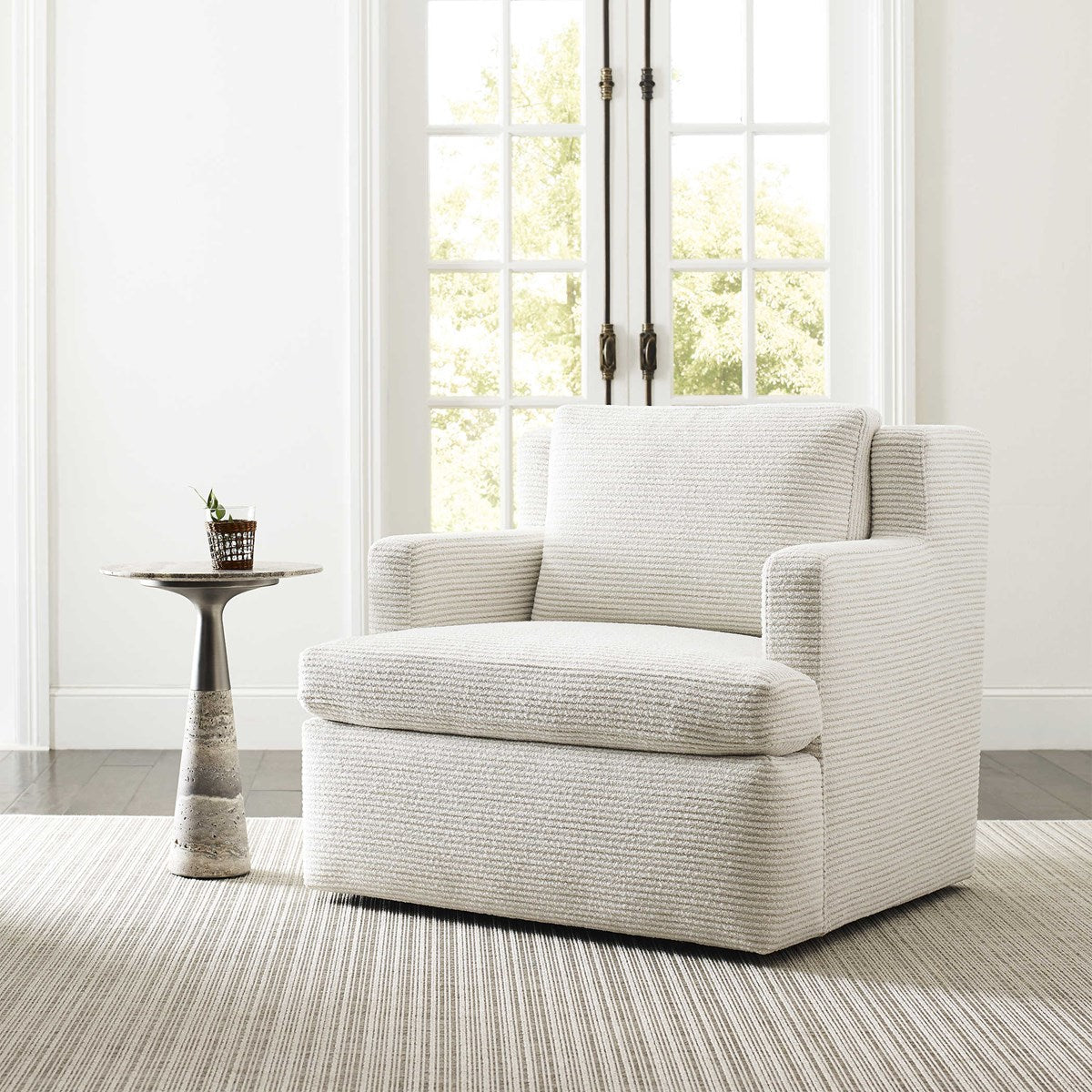 Unwind Swivel Chair - White