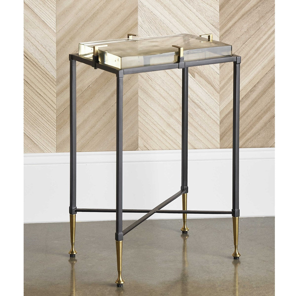 Ice Block Accent Table