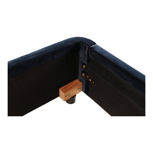 Samara King Bed Blue Velvet