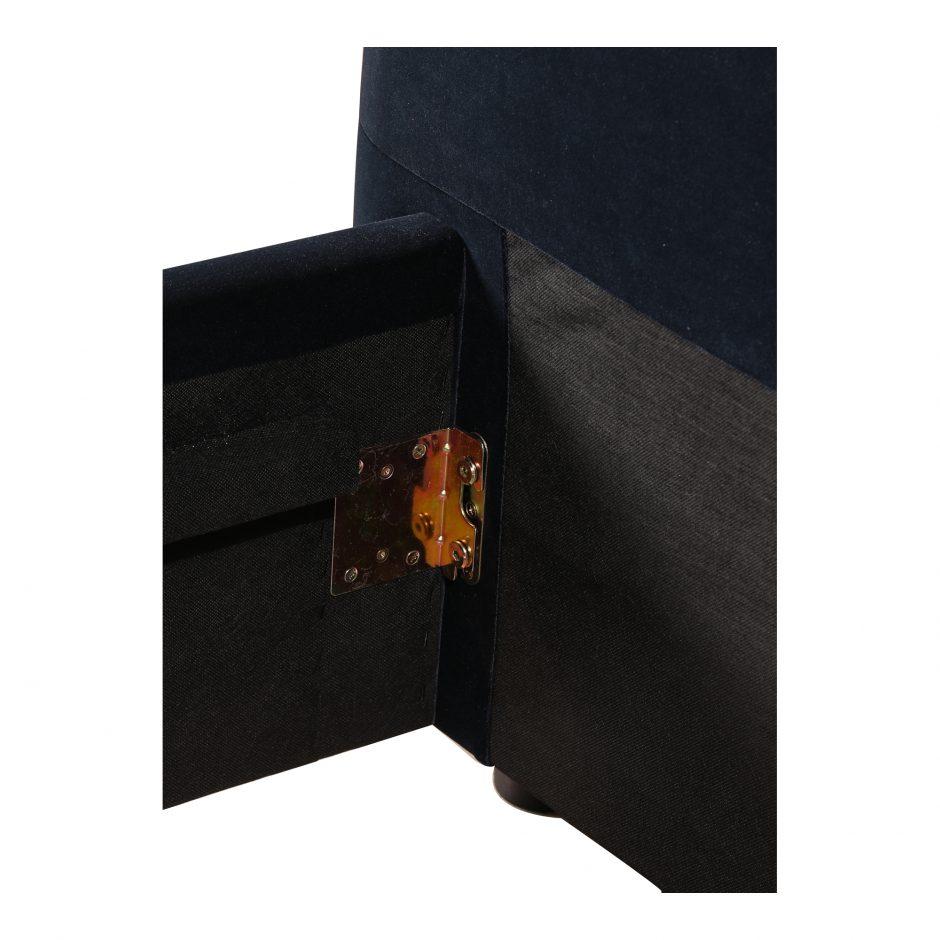 Samara King Bed Blue Velvet