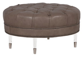 Hand Tufted Round Ottoman