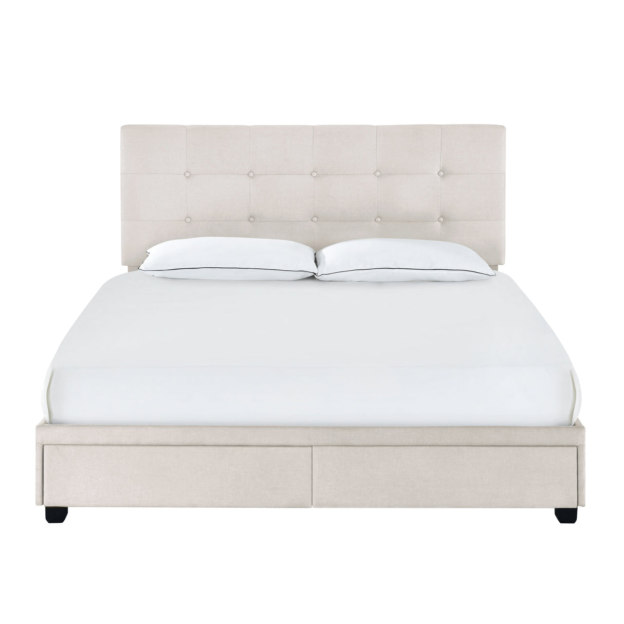 King Storage Bed - Fog