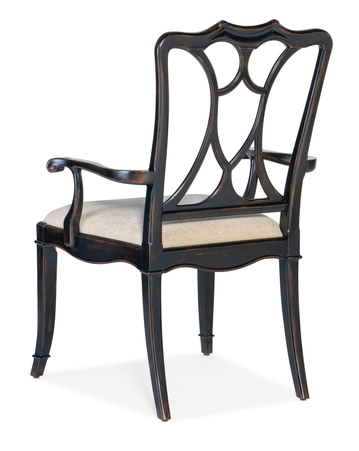 Charleston Upholstered Seat Arm Chair