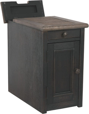 Tyler Creek Chairside End Table with USB Ports & Outlets