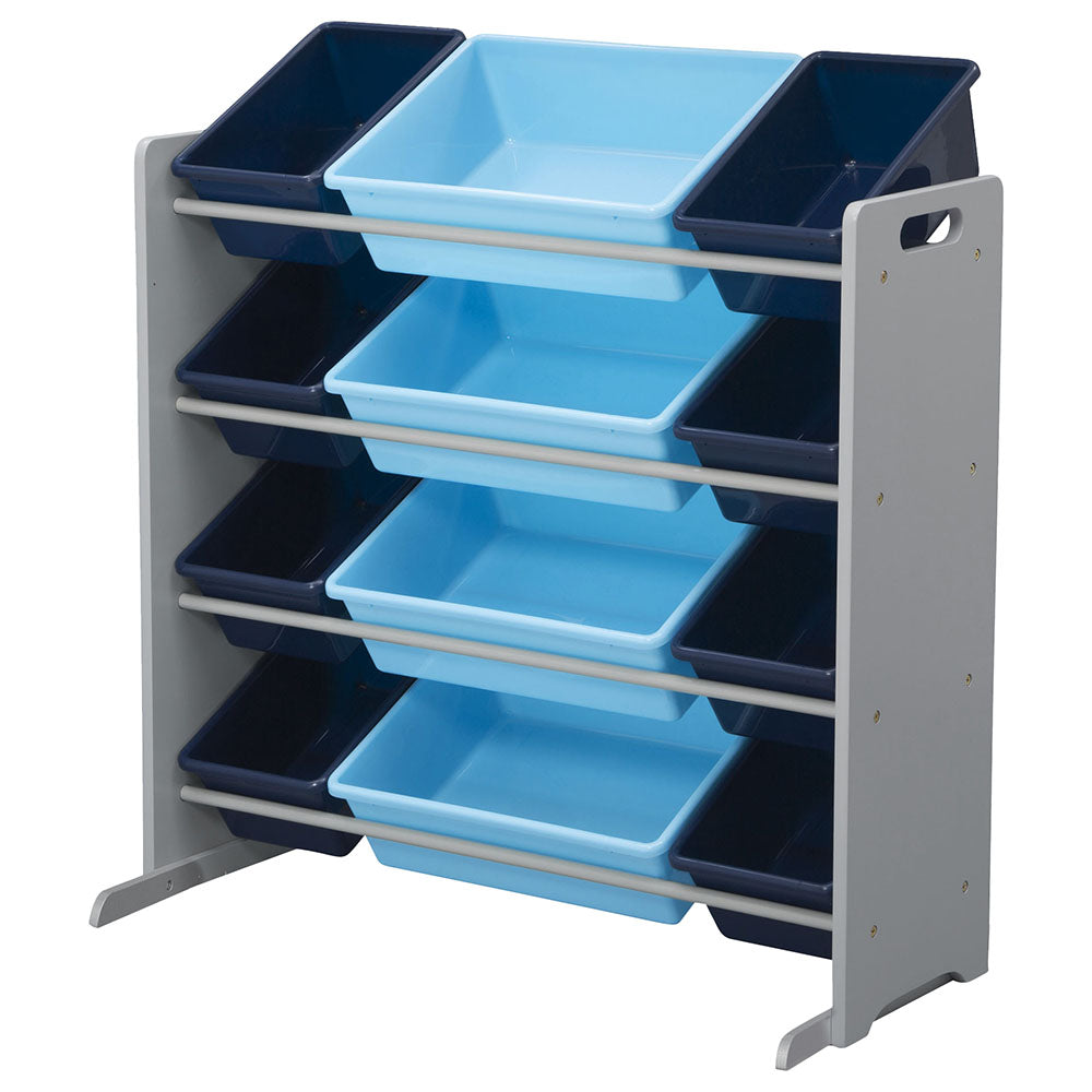 13 Bin Plastic Organizer Blue