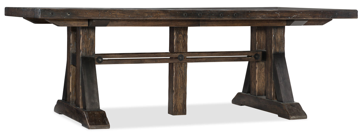 Trestle Dining Table w/2 21in leaves