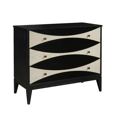 Contemporary Two-Tone 3 Drawer Chest